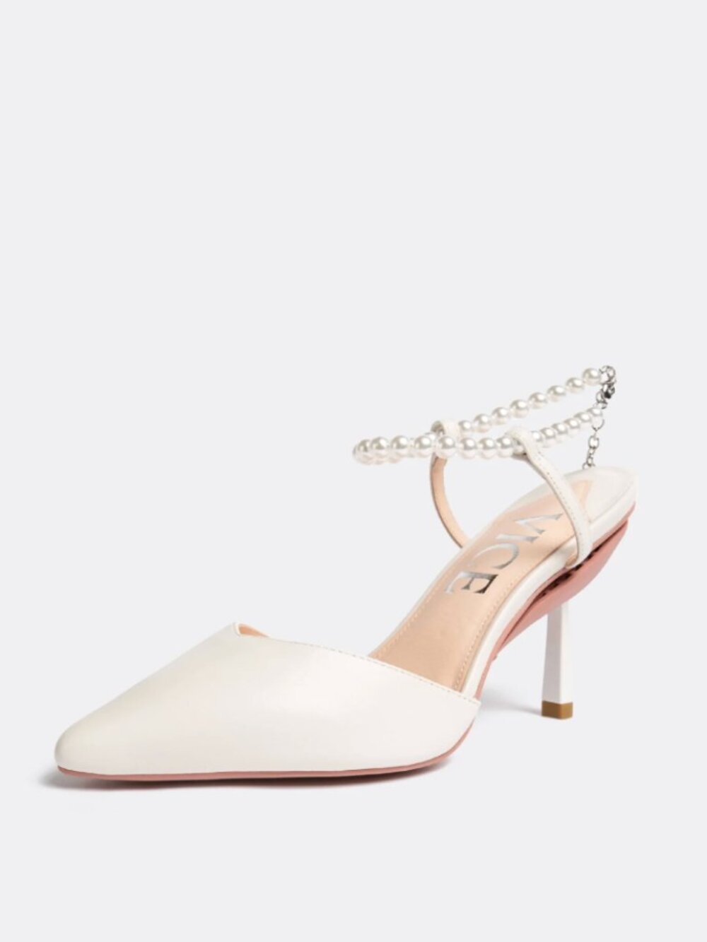Vice Versa Publicist Pumps in White Pearl Size 11